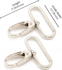 ByAnnie – Swivel Hook/karabiner 1½”  – 2 stk SØLV